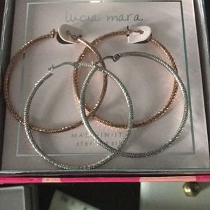 Ladies hoop earrings